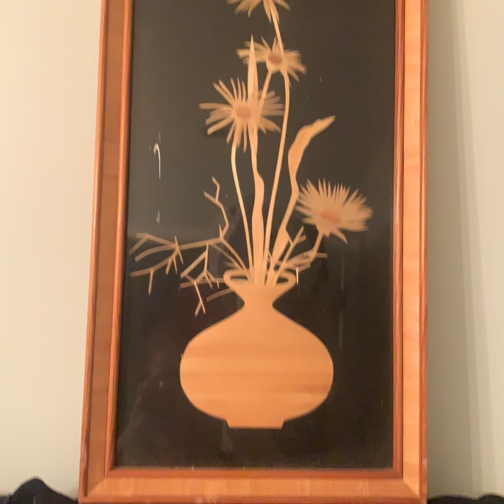 EIGHT HOUR SALE! MCM - BAMBOO Vintage /Mid Century 70’s Art Work /